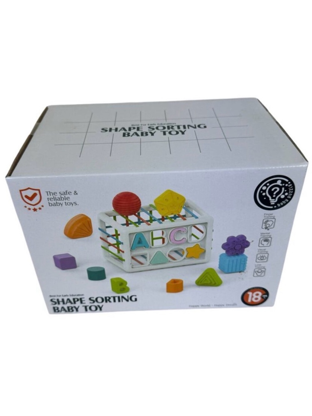 New In Box Colorful Shape Letter Sorting Montessori Baby Toy 18 Months +